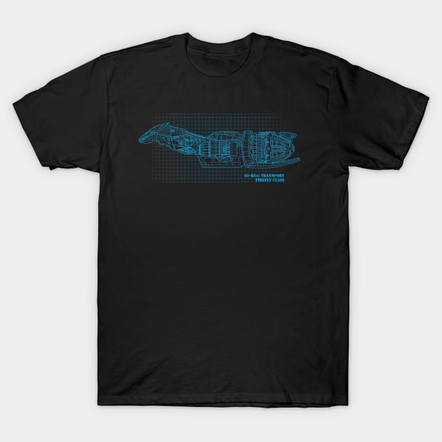 Firefly-Class Transport T-Shirt by jonaco